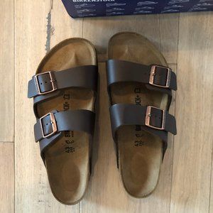 New Birkenstock Arizona Dark Brown Sandals